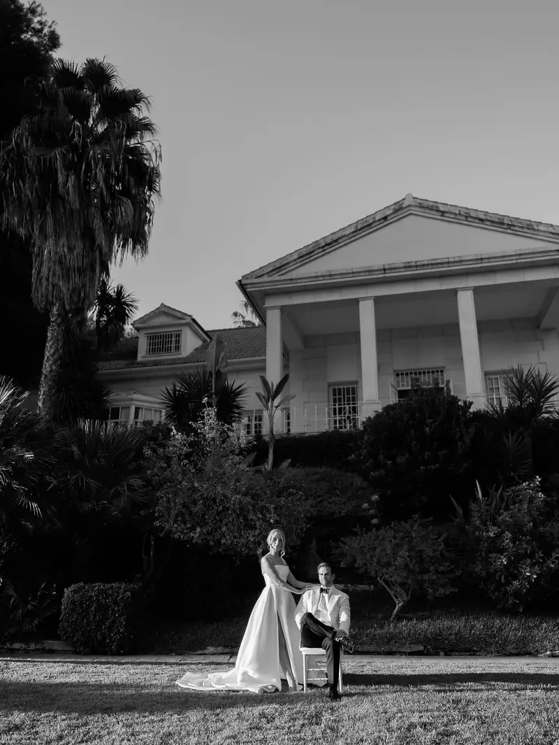 Decoracion de mesa para una boda en una villa o finca exclusiva