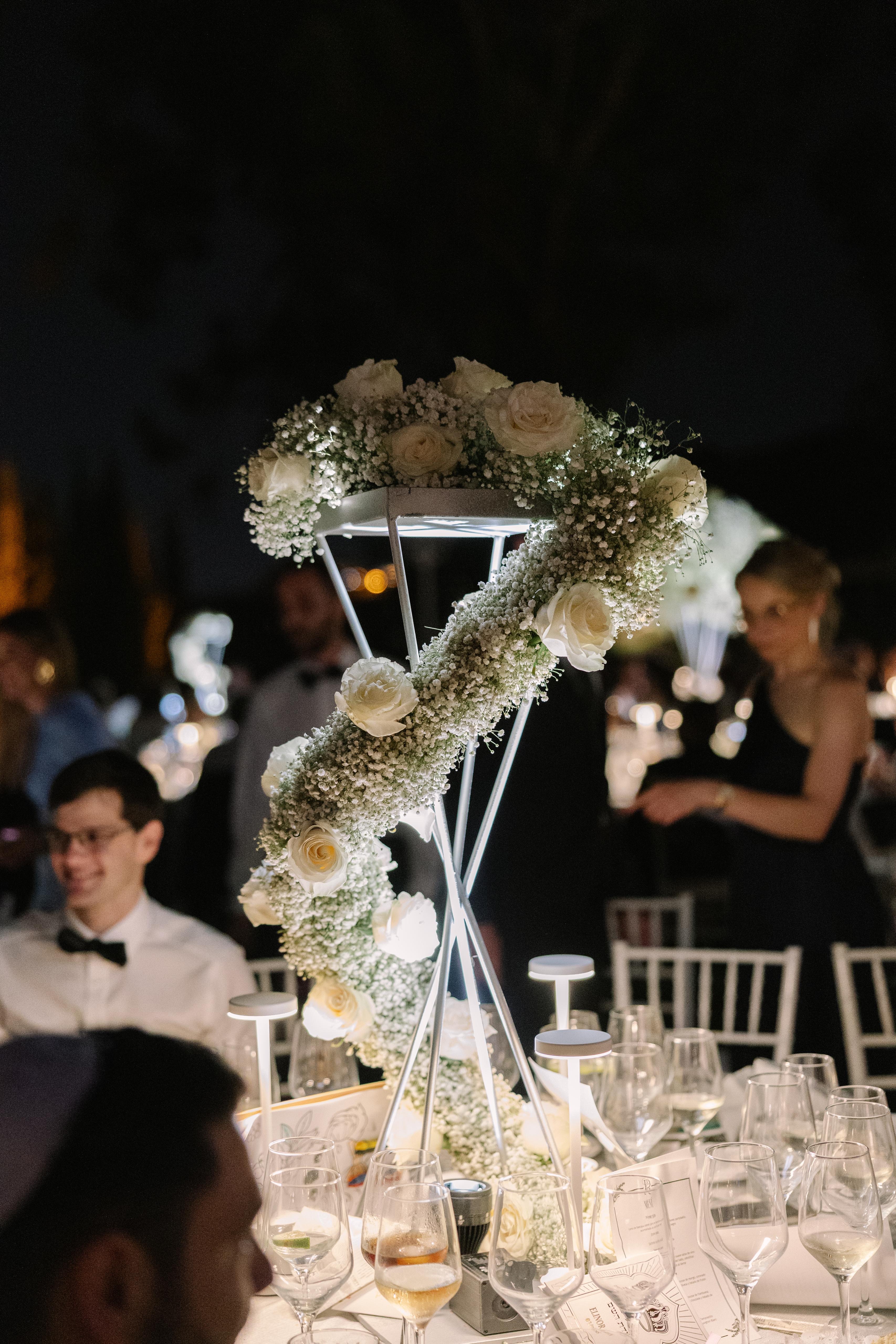 Decoración mesa de invitados