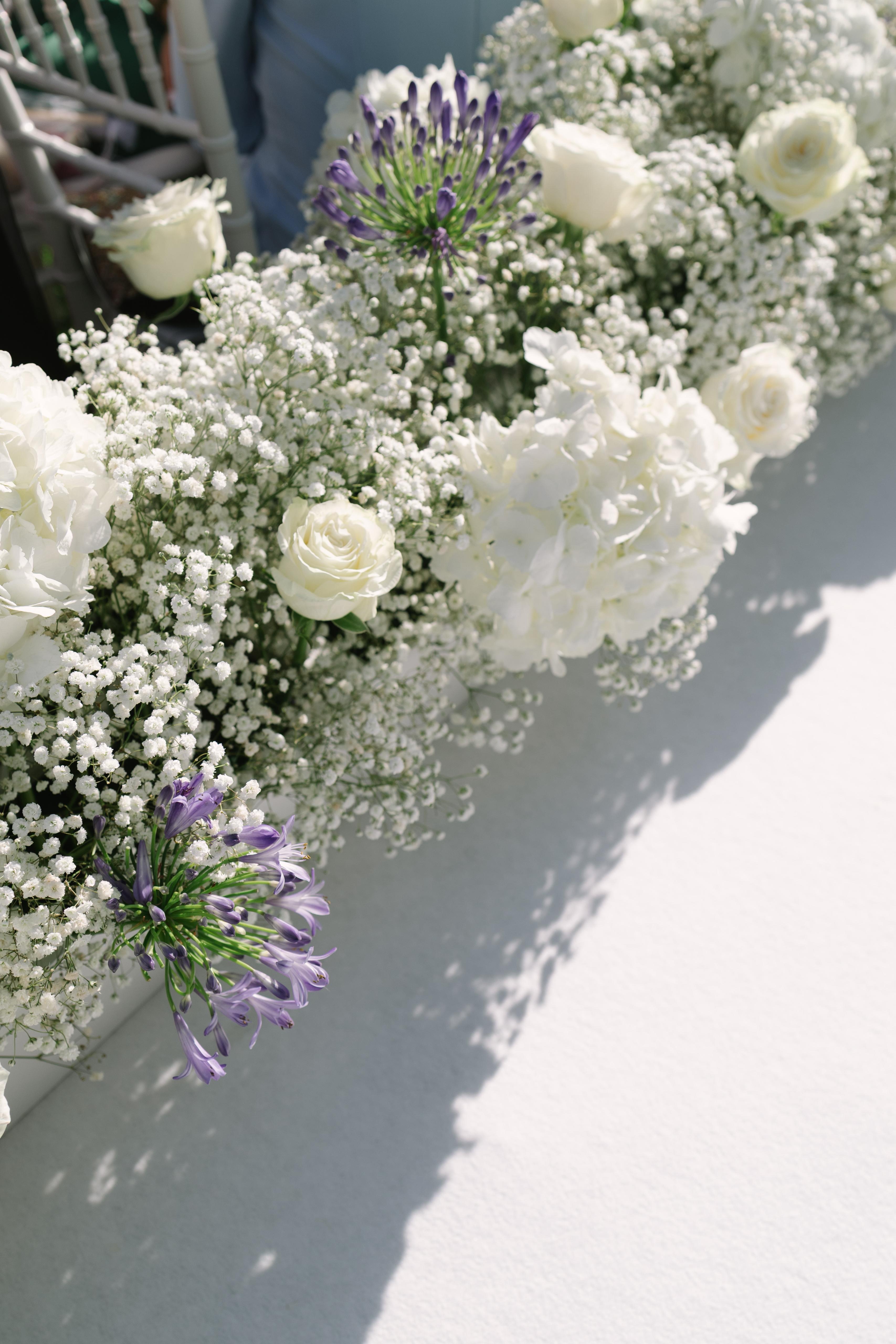 Detalle floral recepción