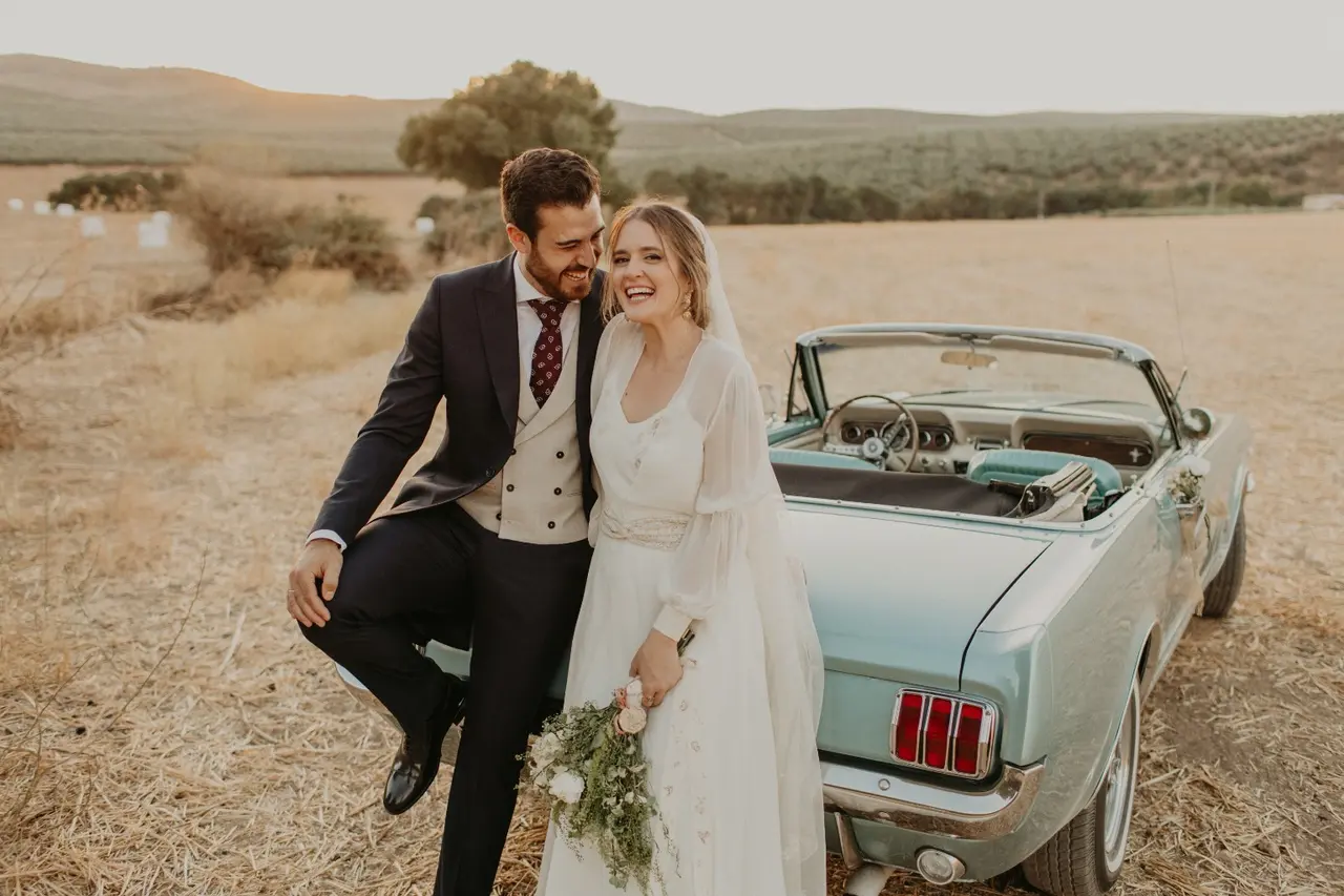 vista general de la boda de Inma & Jose en Parroquia de Santa Ana y Cortijo Las Mozas
