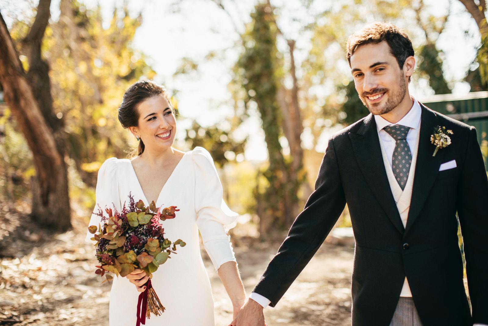 composición floral de la boda de Irene en Málaga