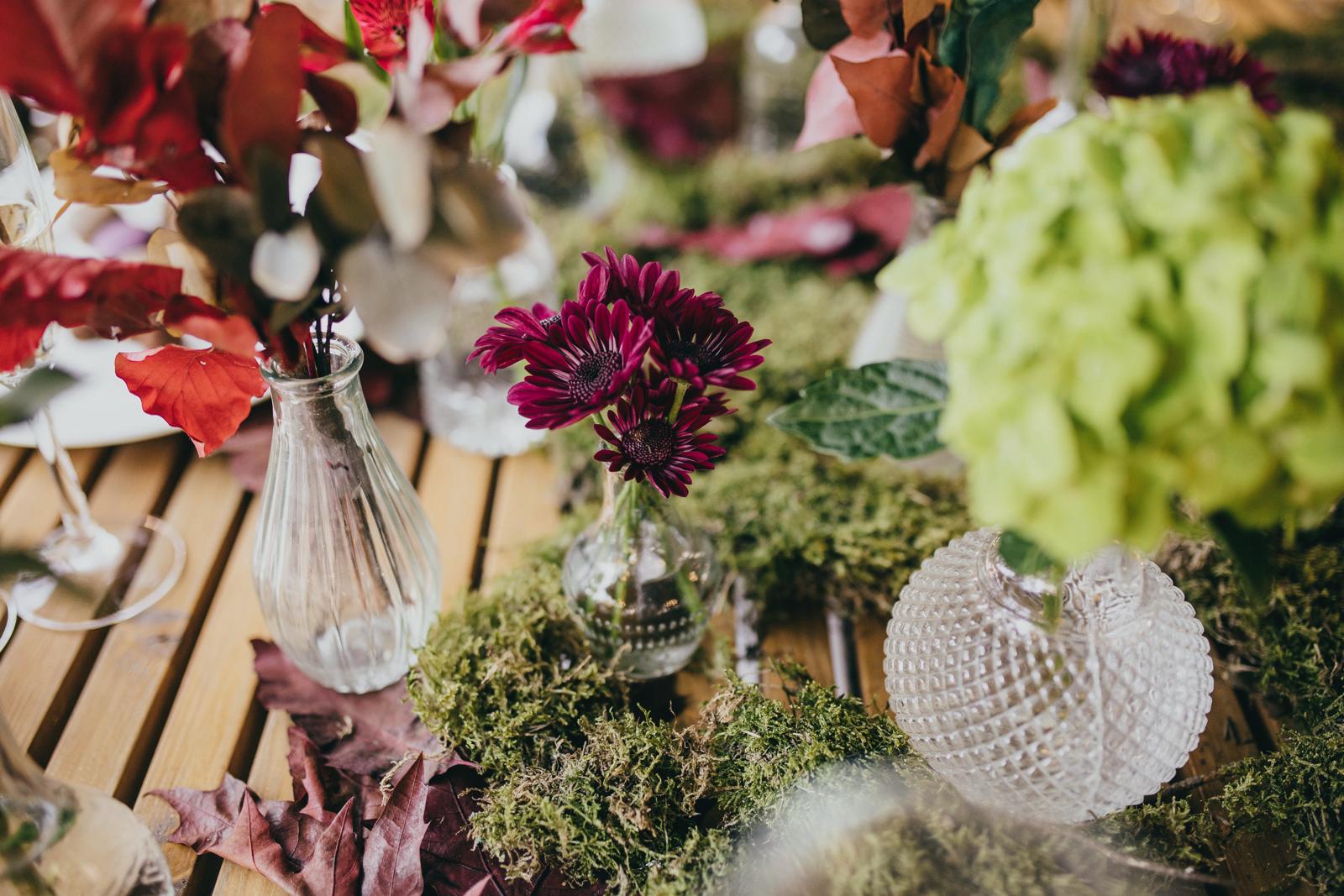 instalación floral de la boda de Irene