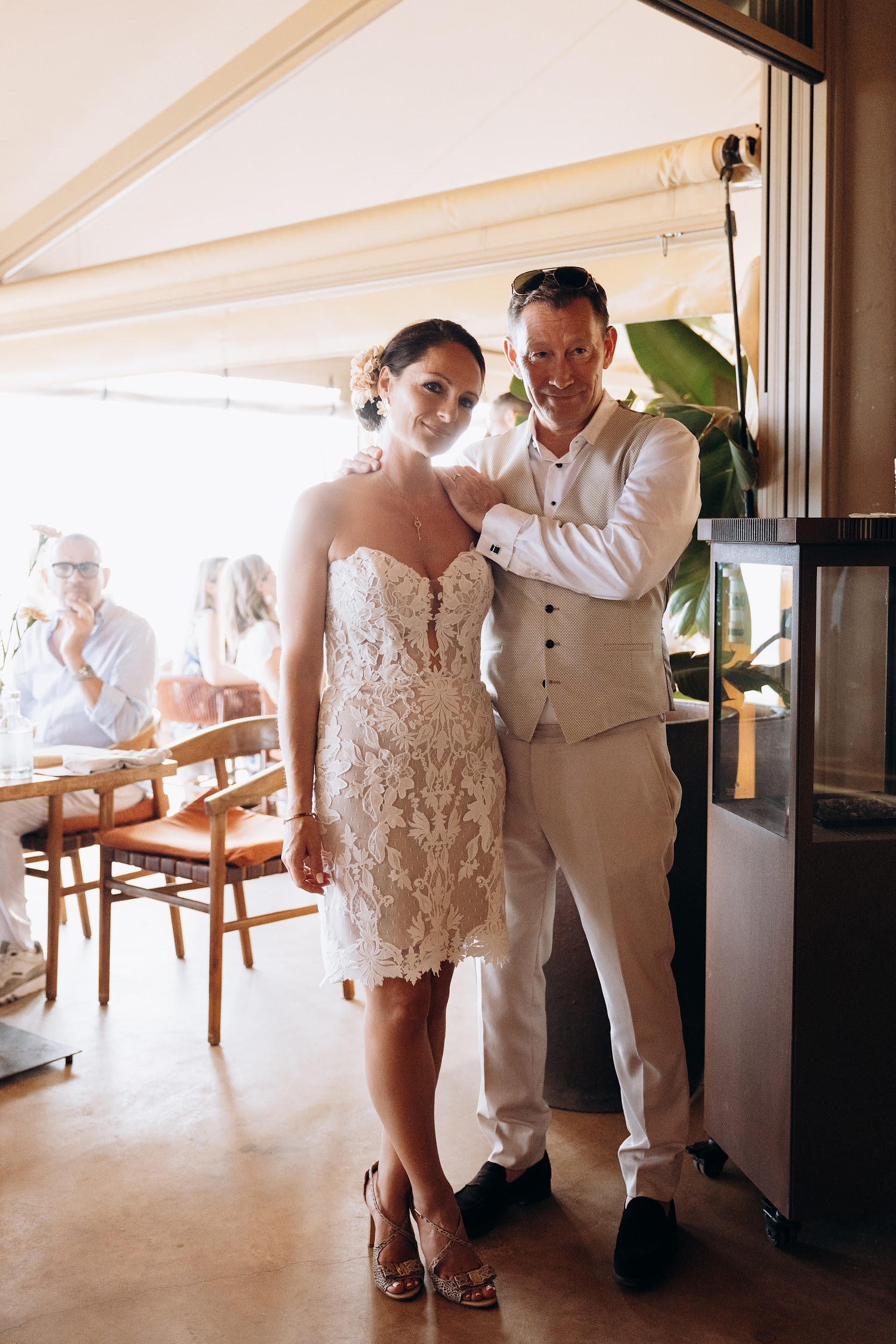 floral detail from the wedding of Jens & Jessy at Oyana Beach Club Marbella Restaurant