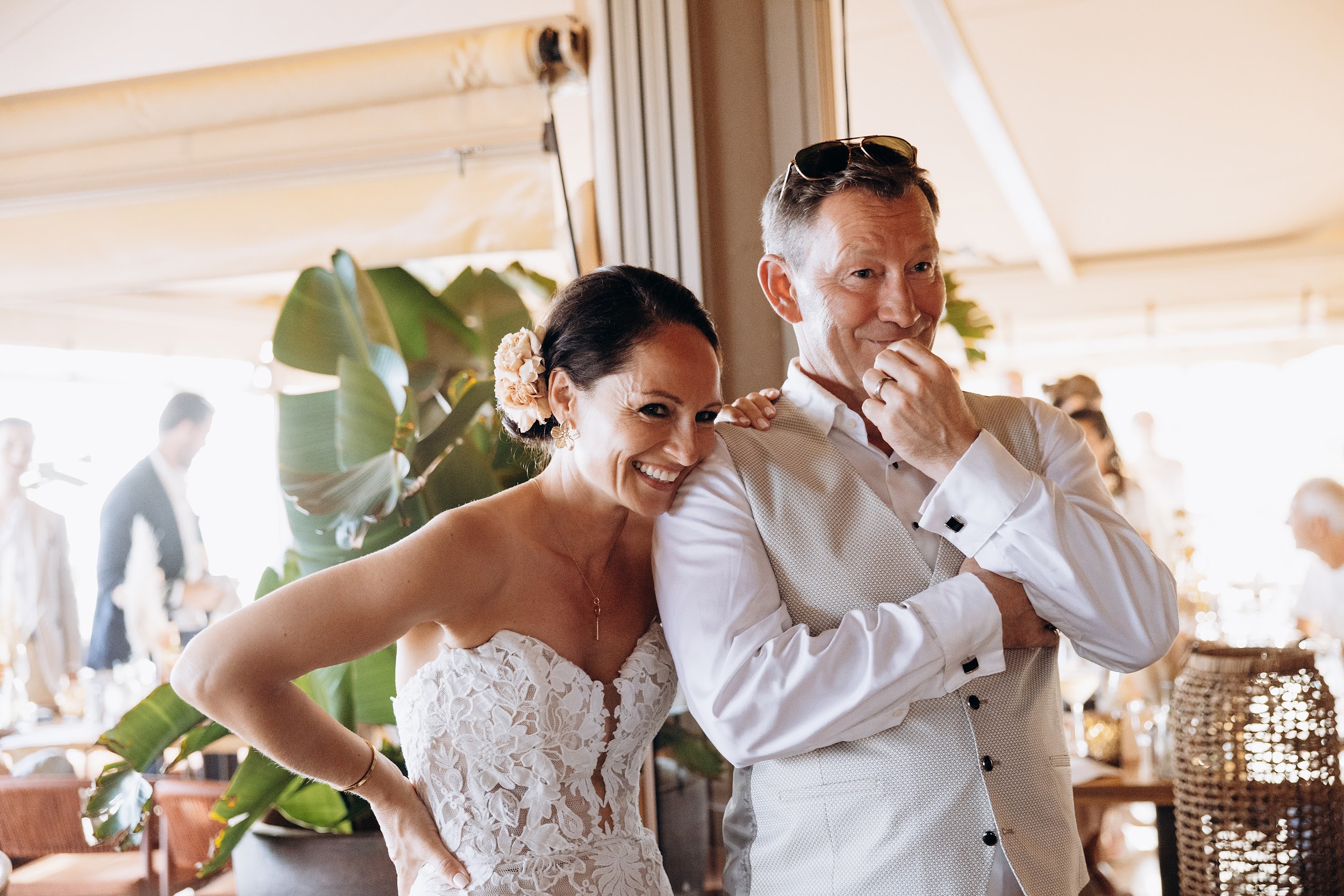bridal bouquet from the wedding of Jens & Jessy at Oyana Beach Club Marbella Restaurant