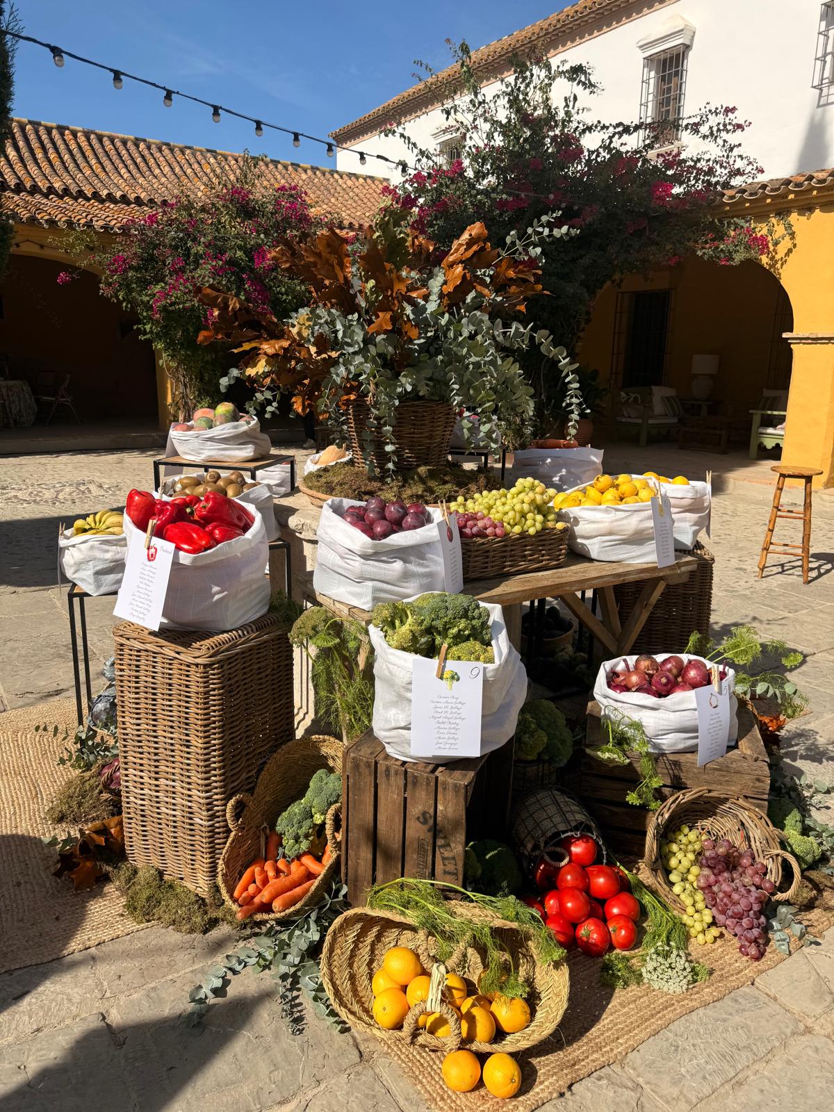 detalle floral de la boda de María & Nacho en Cortijo La Zafra y Bacardí